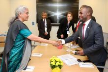 HFM Smt. N. sitharaman met Minister of Finance &amp; Economic Affairs of the Republic of Malawi