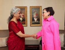 HFM Smt. N. Sitharaman met US Ex-Commerce Secretary Ms. Penny Pritzker