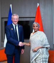 HFM Smt. Nirmala Sitharaman meets Minister of Economy, Finance and Industrial and Digital Sovereignty Mr. Bruno Le Maire
